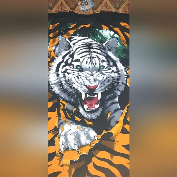 2X,vintage/NEW/never worn,vintage liquid blue brand, short sleeve tshirt, black - Picture 2 of 4